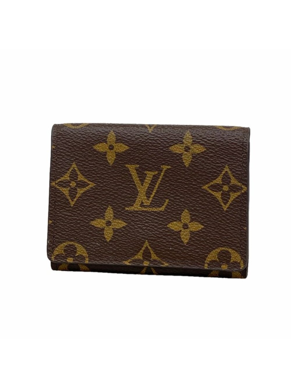 Louis Vuitton Business Card Case Monogram Envelope Holder Brown